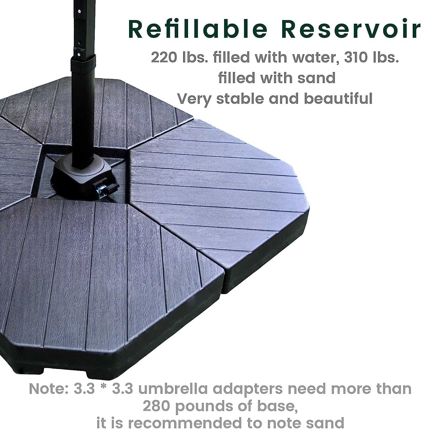 310 lb umbrella base
