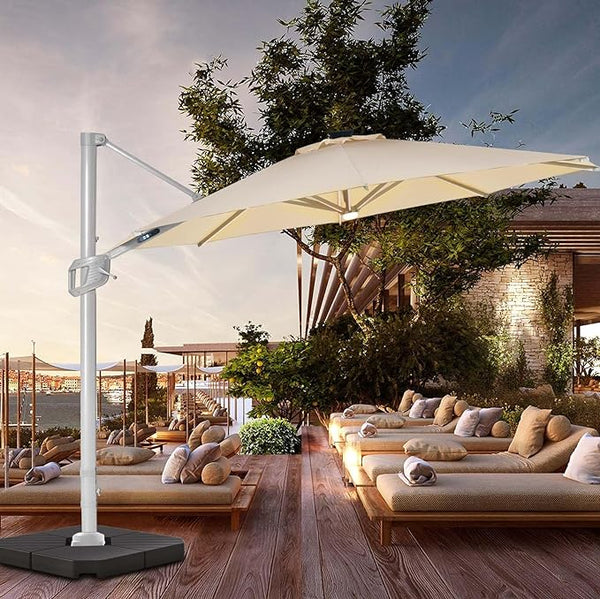 12 ft patio umbrella with led lights BLUU Solar Cantilever Aluminum Offset Umbrella 15 Strip and Center light, Recycled Fabric 36 Month Fade Resistance, 360° Rotation & Cross Base (Beige) 20inch 700c Electric Bike ECE 22.06 Embrace the perfect fusion Color:Tan/Blue