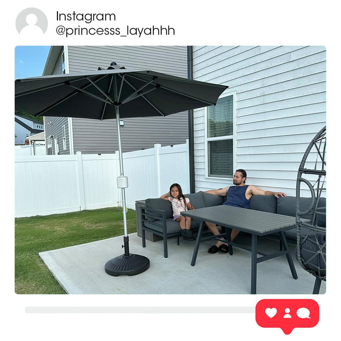 Automatic Patio Umbrella with Remote Control Bluu Maple Pro