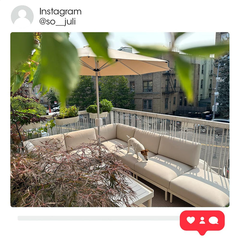 Automatic Patio Umbrella with Remote Control Bluu Maple Pro