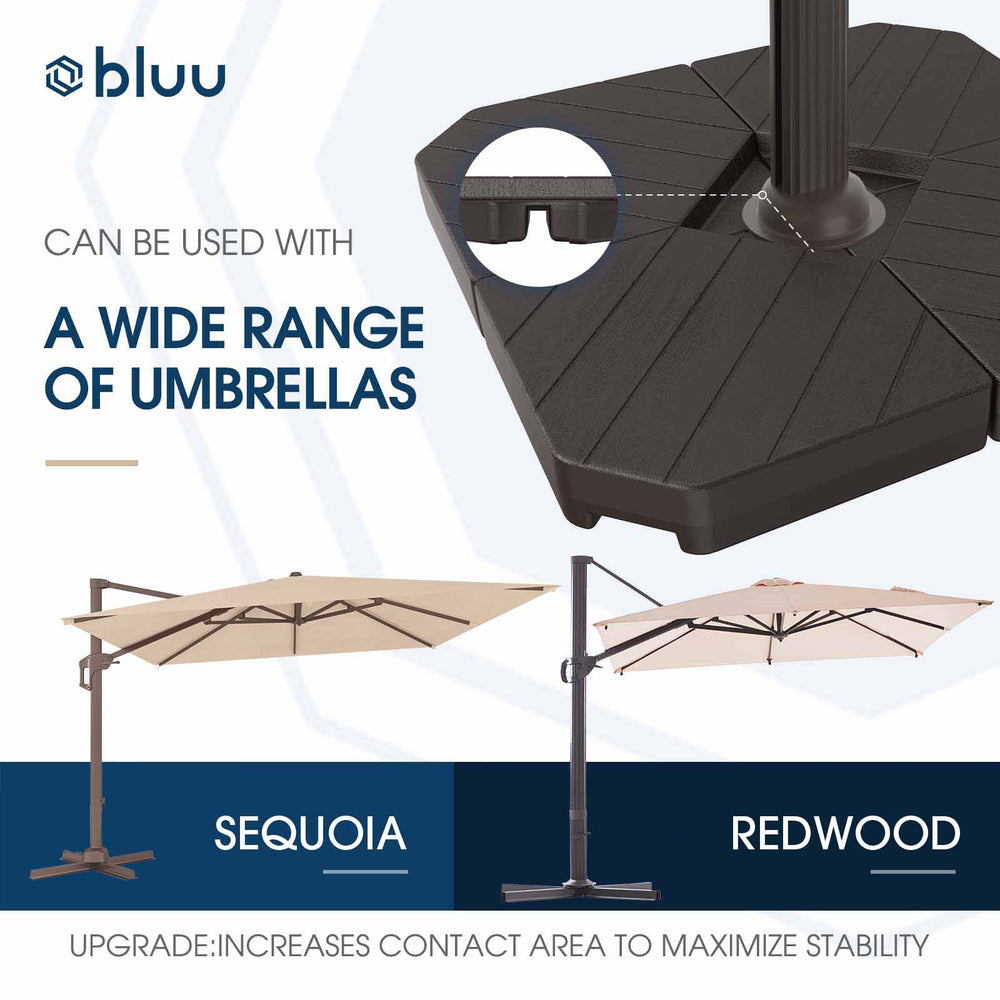 Heavy Duty Umbrella Bases for Cantilever & Weighted Umbrellas