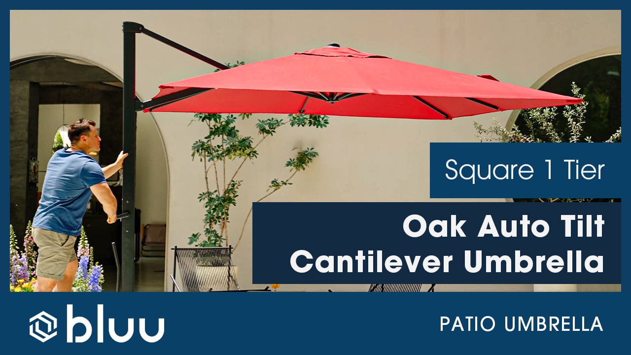 auto tilt cantilever umbrella