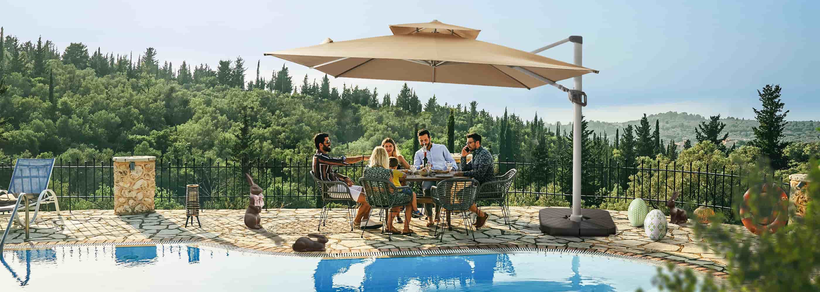 poolside umbrella