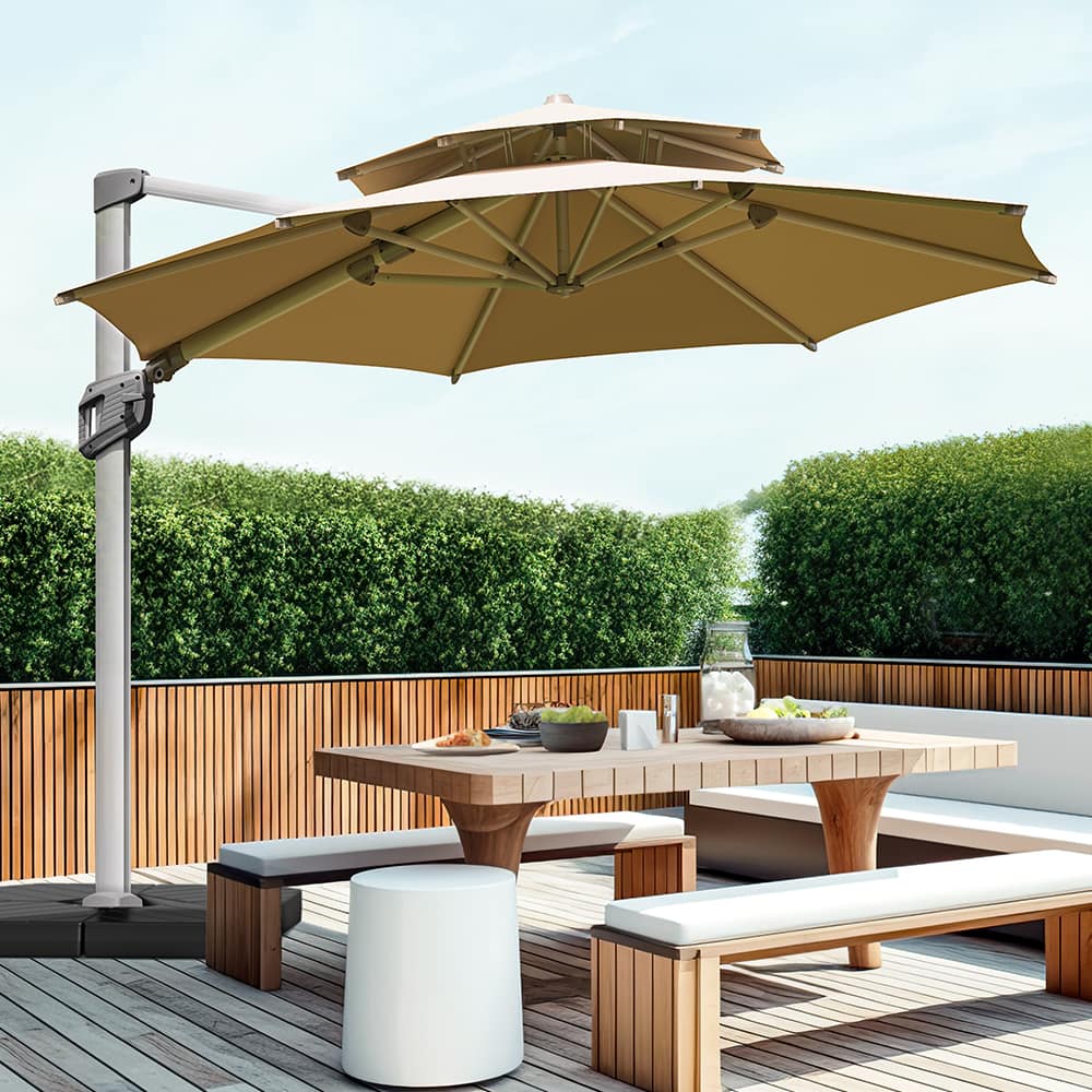 Patio umbrella that can sales withstand wind