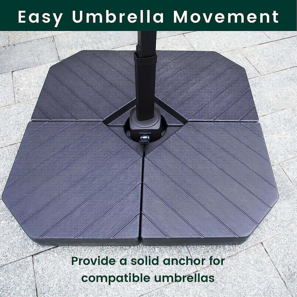 Weighted Cantilever Umbrella Base High Capacity Bluu