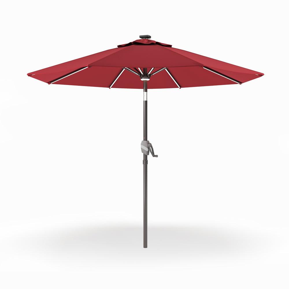 Bluu Solar LED Maple Market Umbrella - Bluu