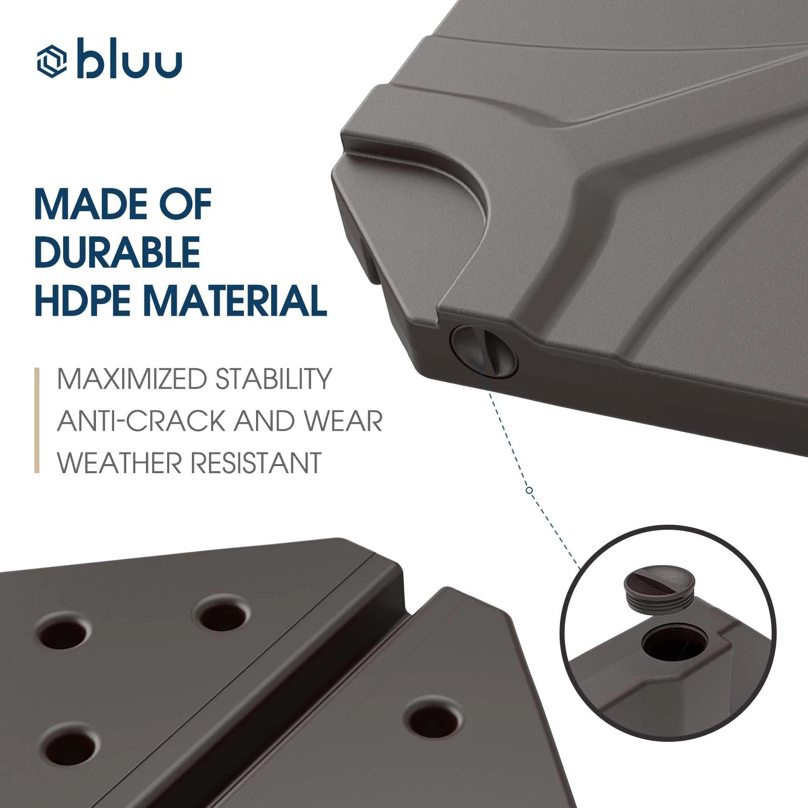 Bluu Compact Base for Banyan Offset Hanging Umbrella - Bluu