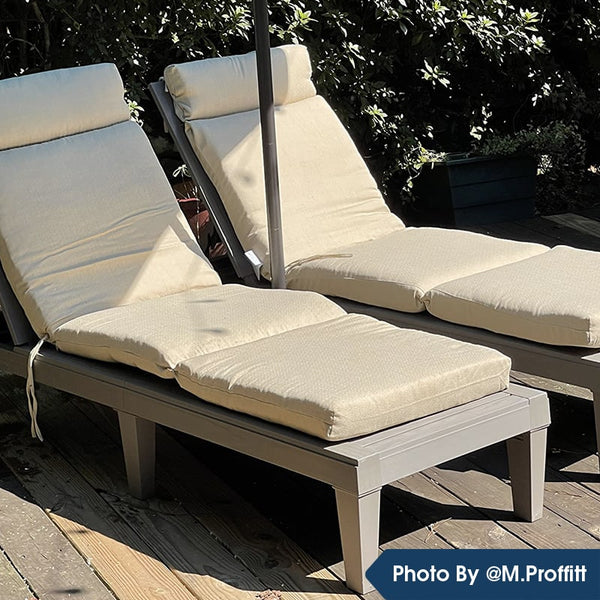 Resin Modern Outdoor Chaise Lounge in Grey Bluu