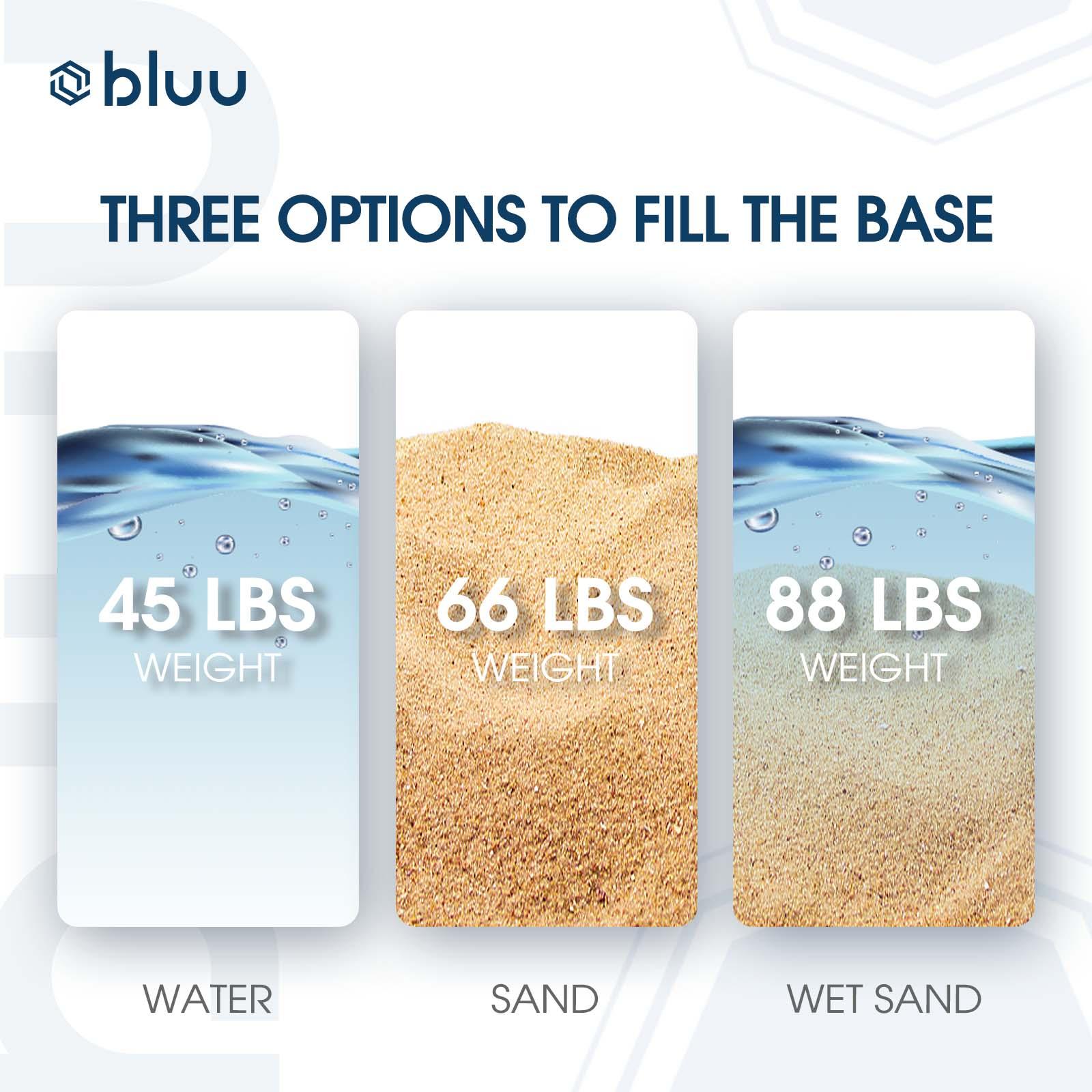 Bluu HDPE Weight Base for Market Umbrella - Bluu