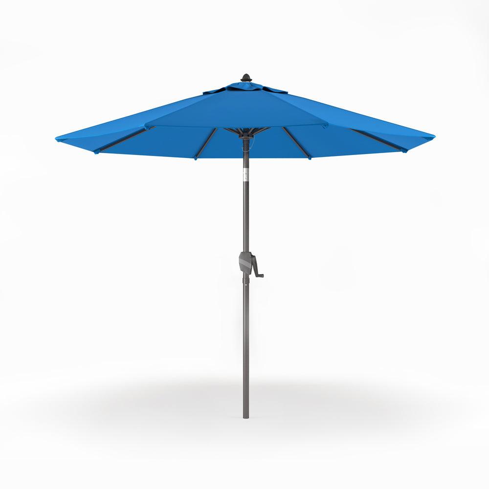 West Chester 40-in Blue and White Panels Golf Umbrella in the Umbrellas  department at