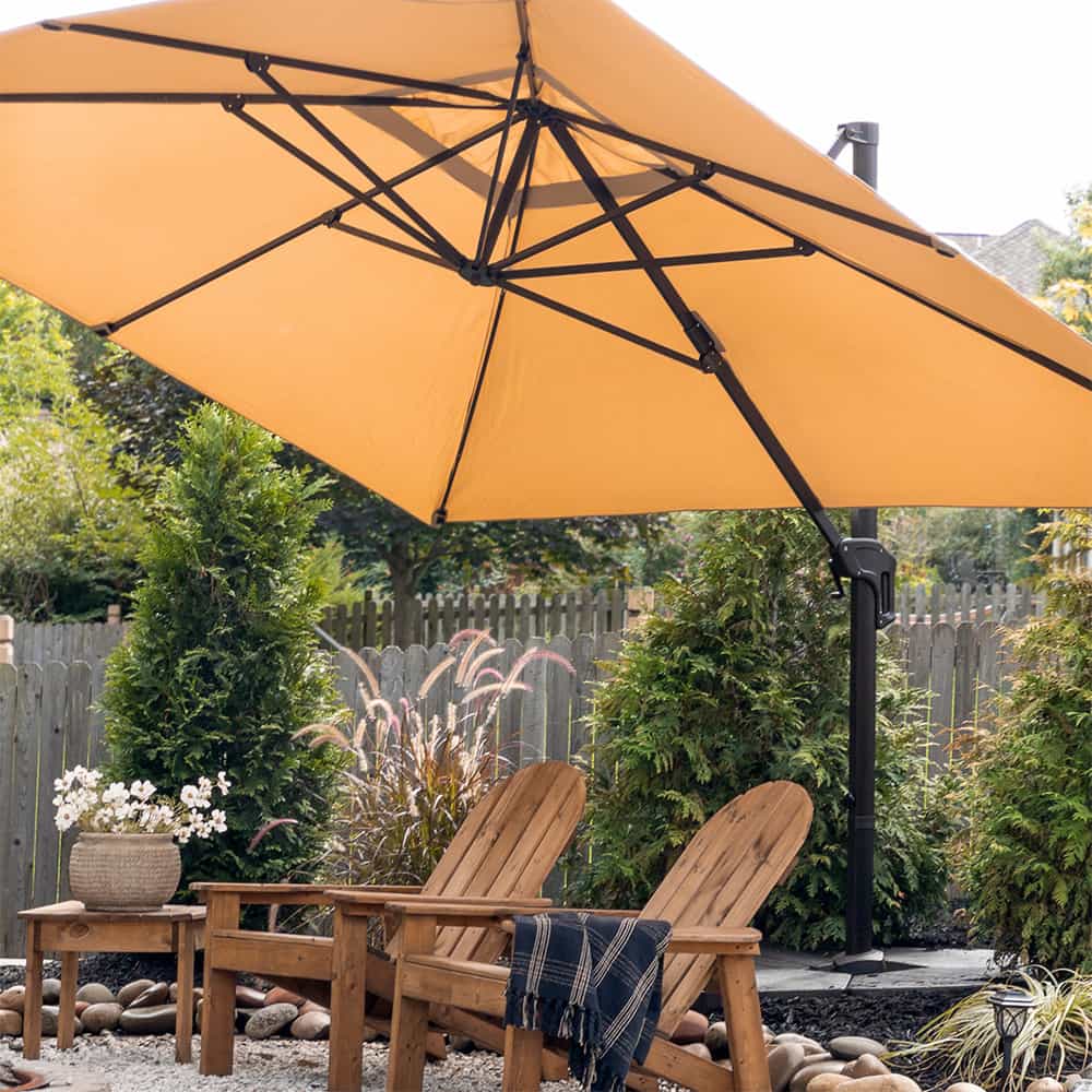 Bluu Sequoia Pro Cantilever Umbrella Rectangular 1-Tier