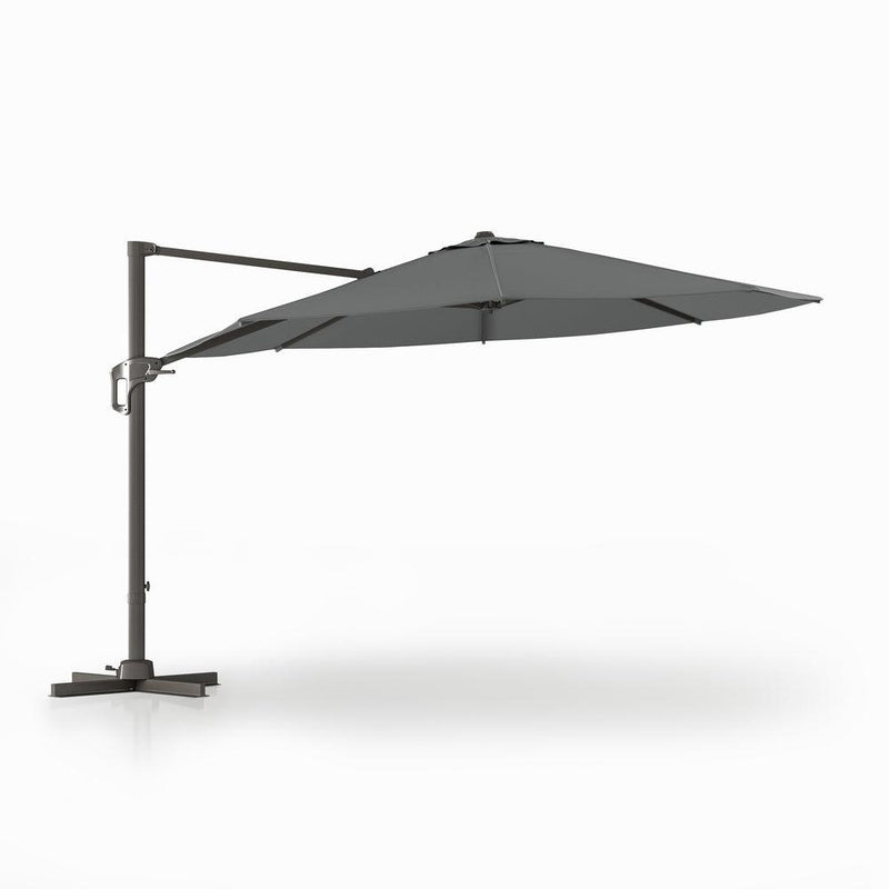 Round Large Cantilever Patio Umbrella Bluu Sequoia