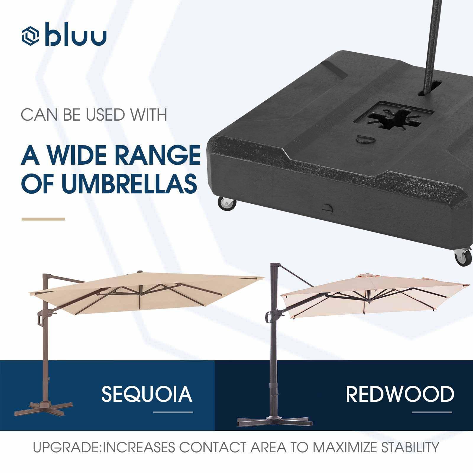Bluu Mobile Base for Cantilever Umbrella - Bluu